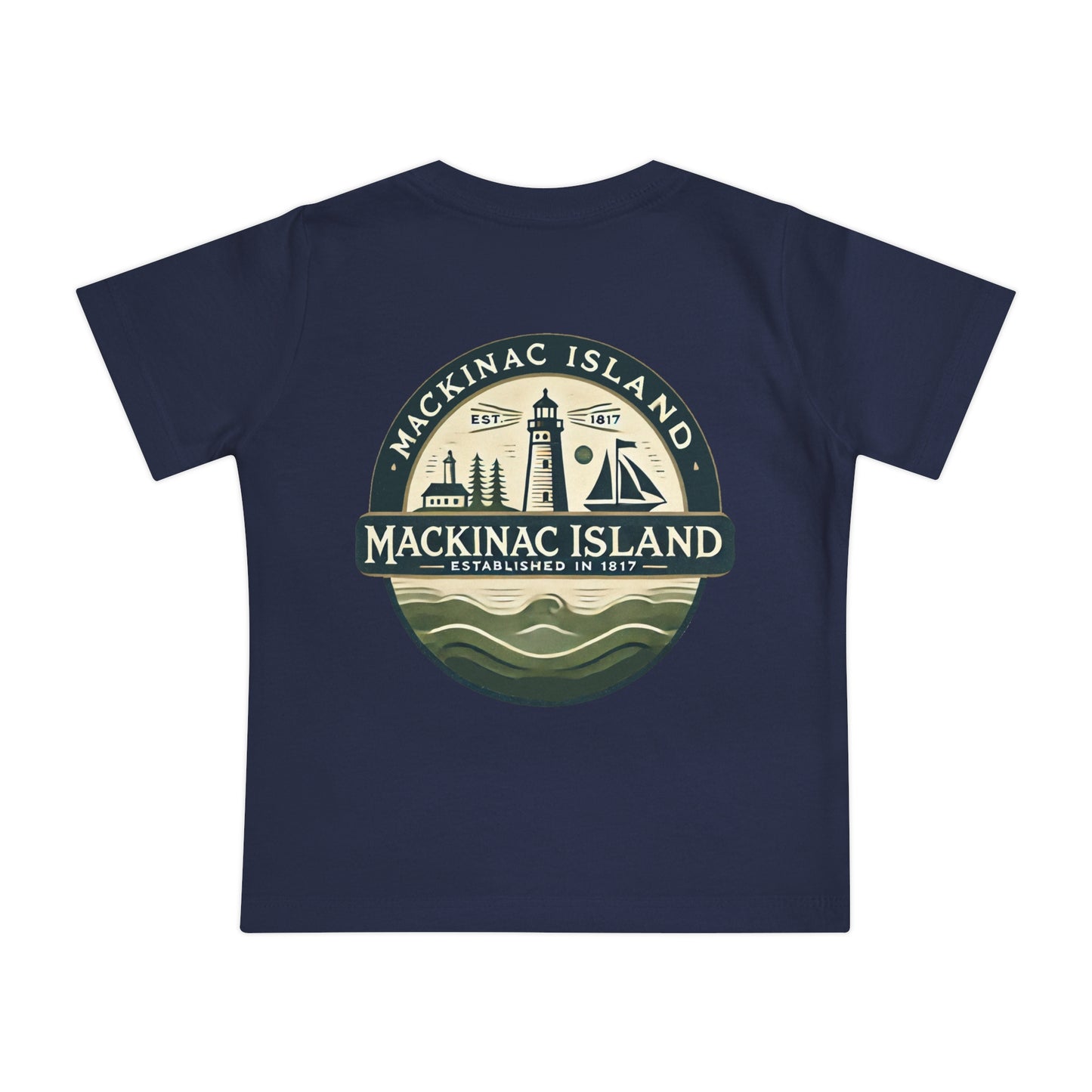 Vintage Mackinac Island Unisex Baby Short Sleeve T-Shirt