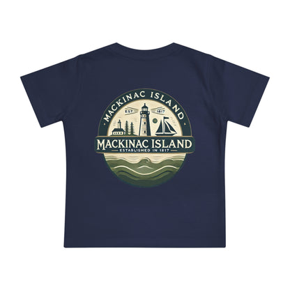 Vintage Mackinac Island Unisex Baby Short Sleeve T-Shirt