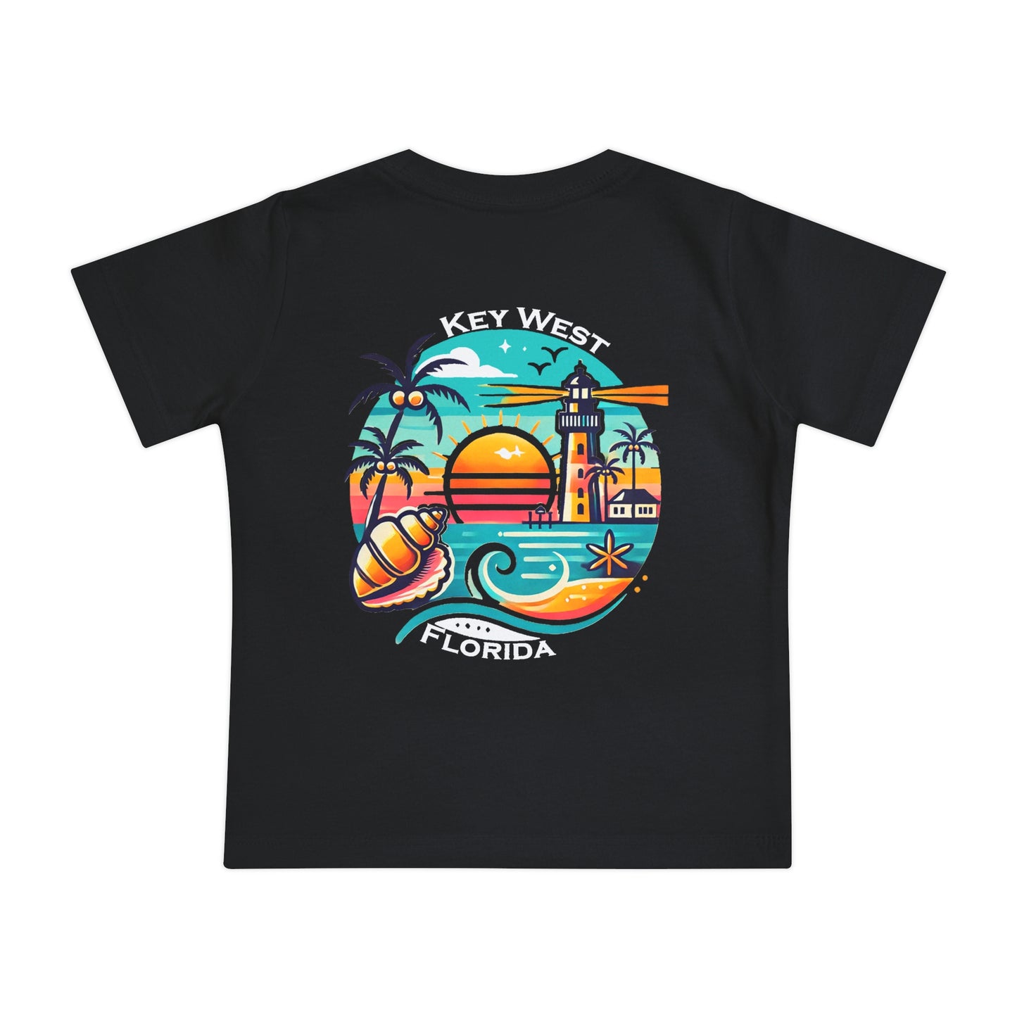 Vibrant Key West Unisex Baby Short Sleeve T-Shirt