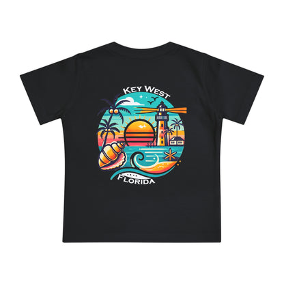Vibrant Key West Unisex Baby Short Sleeve T-Shirt