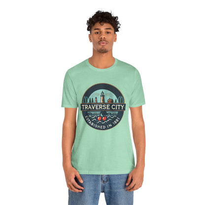 Vintage Traverse City Unisex Jersey Short Sleeve Tee