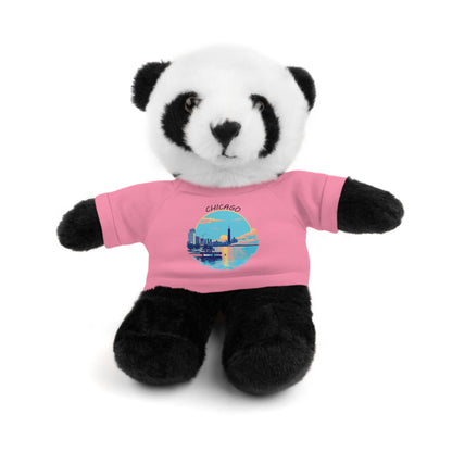 Retro Chicago Sunset Stuffed Animals with Tee