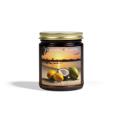 Mango Coconut Scented Candle (Apricot Wax)