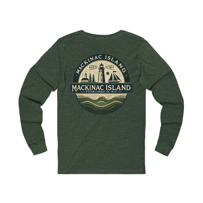 Vintage Mackinac Island Unisex Jersey Long Sleeve Tee