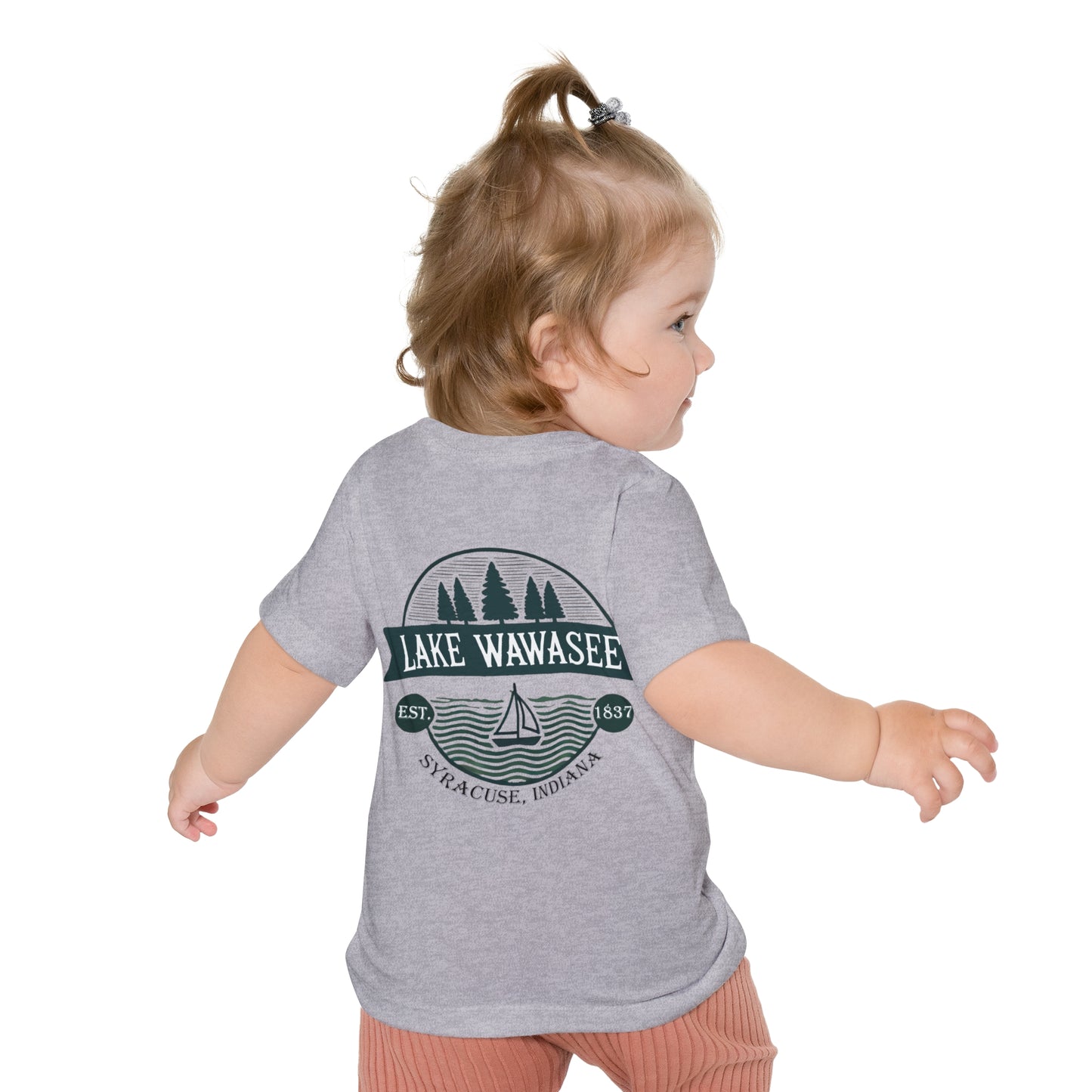 Vintage Lake Wawasee Unisex Baby Short Sleeve T-Shirt
