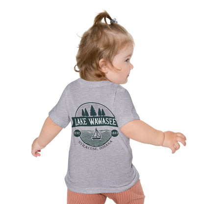 Vintage Lake Wawasee Unisex Baby Short Sleeve T-Shirt