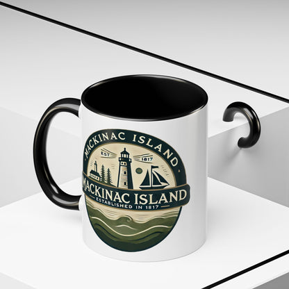 Vintage Mackinac Island Accent Coffee Mug