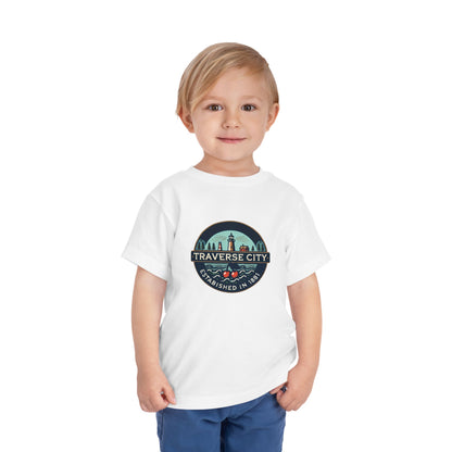 Vintage Traverse City Unisex Toddler Short Sleeve Tee