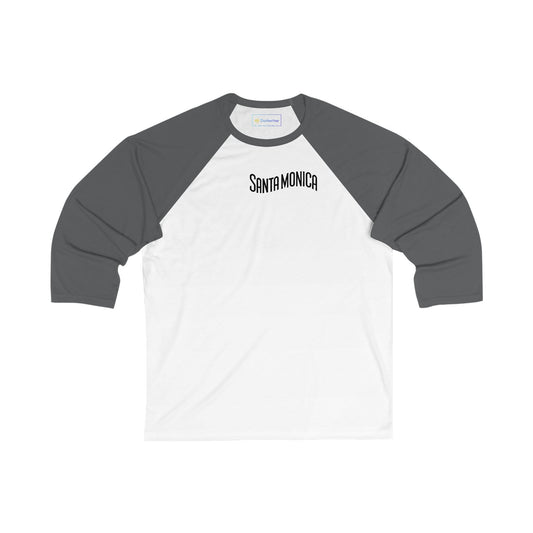 Vibrant Santa Monica Men's 3/4 Sleeve Baseball Tee