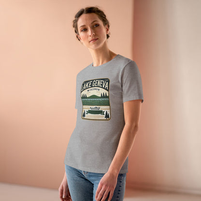 Vintage Lake Geneva Women's Cotton Tee