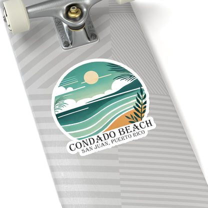 Coastal Vibes Condado Beach Kiss-Cut Sticker