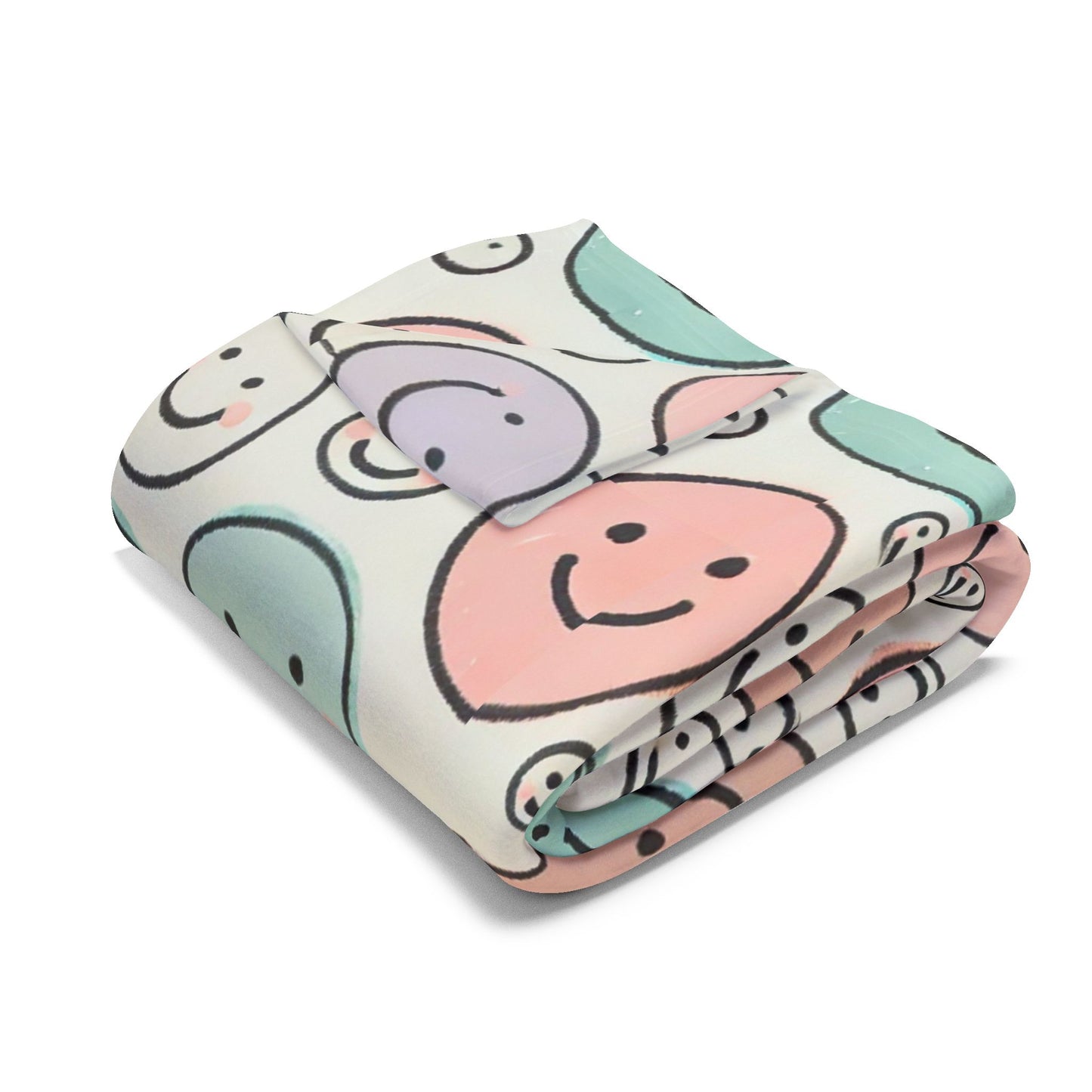 Pastel Smiles Arctic Fleece Blanket