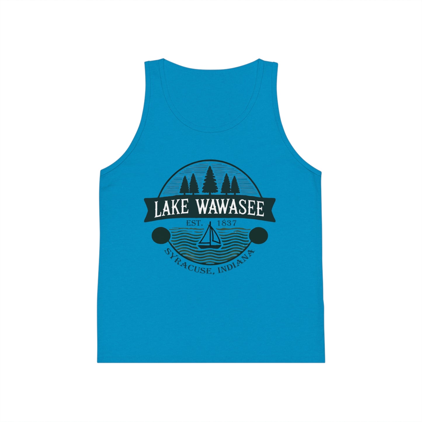 Vintage Lake Wawasee Unisex Kids Jersey Tank Top