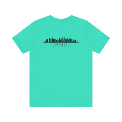 Latitudes Chicago Skyline Unisex Jersey Short Sleeve Tee