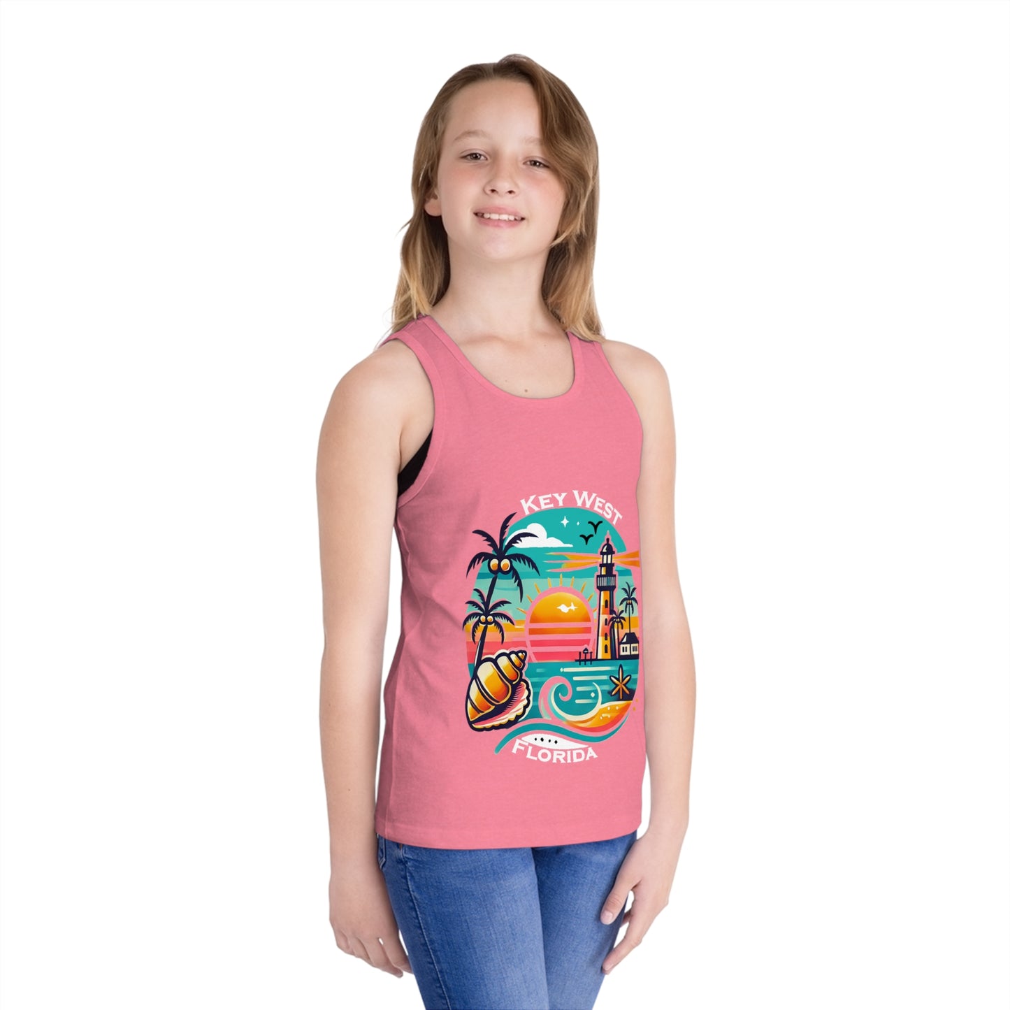 Vibrant Key West Kid's Jersey Tank Top