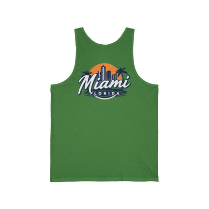 Retro Miami Unisex Jersey Tank