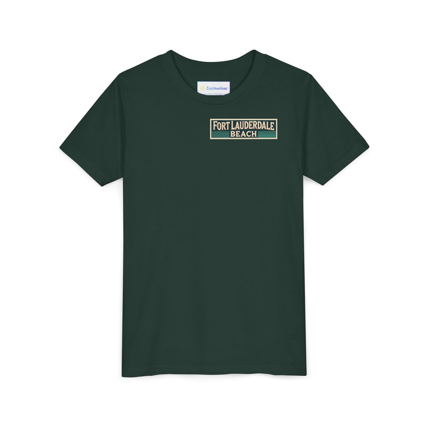 Vintage Fort Lauderdale Unisex Youth Short Sleeve Tee