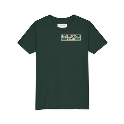 Vintage Fort Lauderdale Unisex Youth Short Sleeve Tee