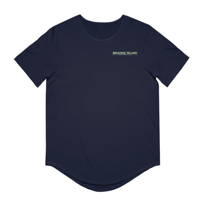 Vintage Mackinac Island Men's Jersey Curved Hem Tee