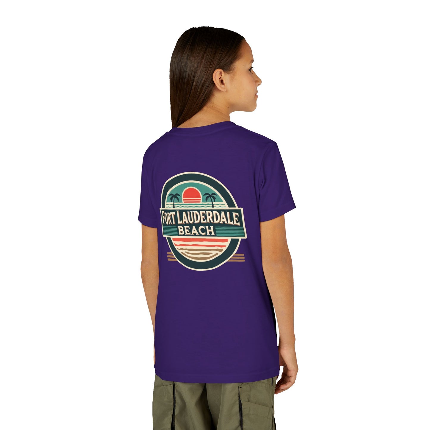 Vintage Fort Lauderdale Unisex Youth Short Sleeve Tee