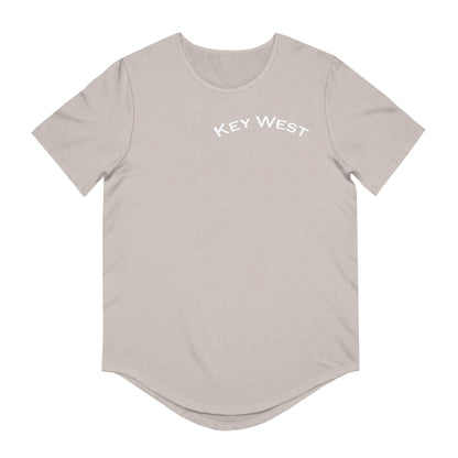 Vibrant Key West Men's Jersey Curved Hem Tee