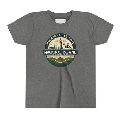 Vintage Mackinac Island Unisex Youth Short Sleeve Tee