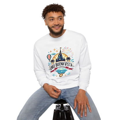 Adventurous Lake Buena Vista Unisex Drop Shoulder Sweatshirt