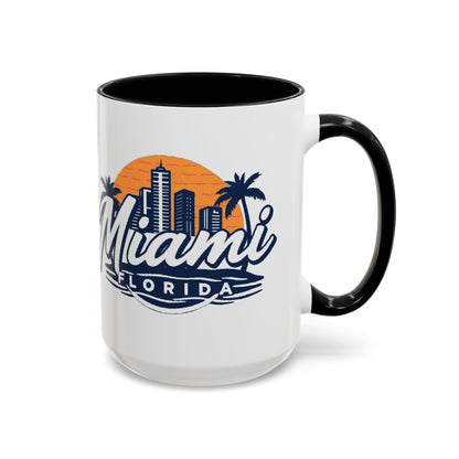 Retro Miami Accent Coffee Mug