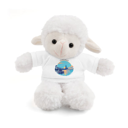 Retro Chicago Sunset Stuffed Animals with Tee