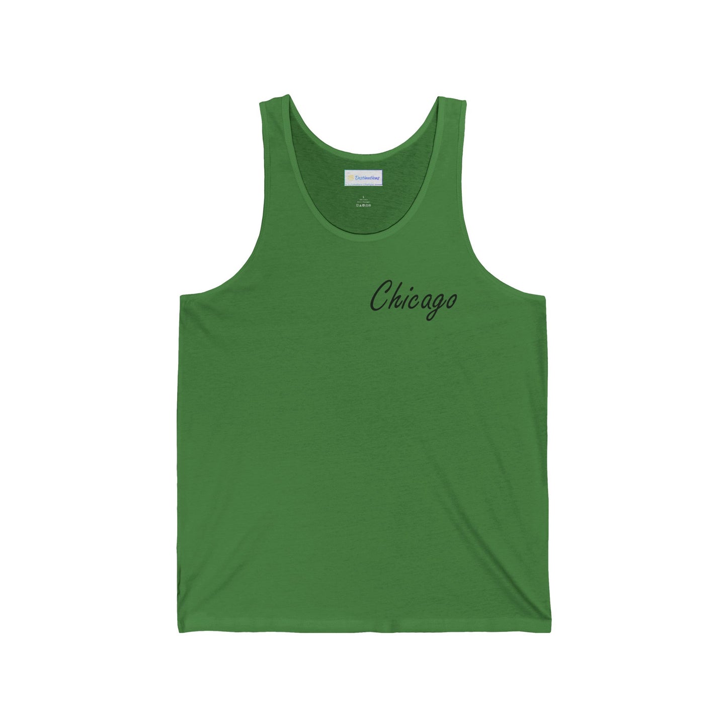 Elegant Chicago Skyline Unisex Jersey Tank