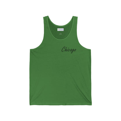 Elegant Chicago Skyline Unisex Jersey Tank