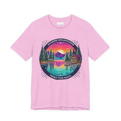 Where Mountains Meet the Soul Short Sleeve Tee