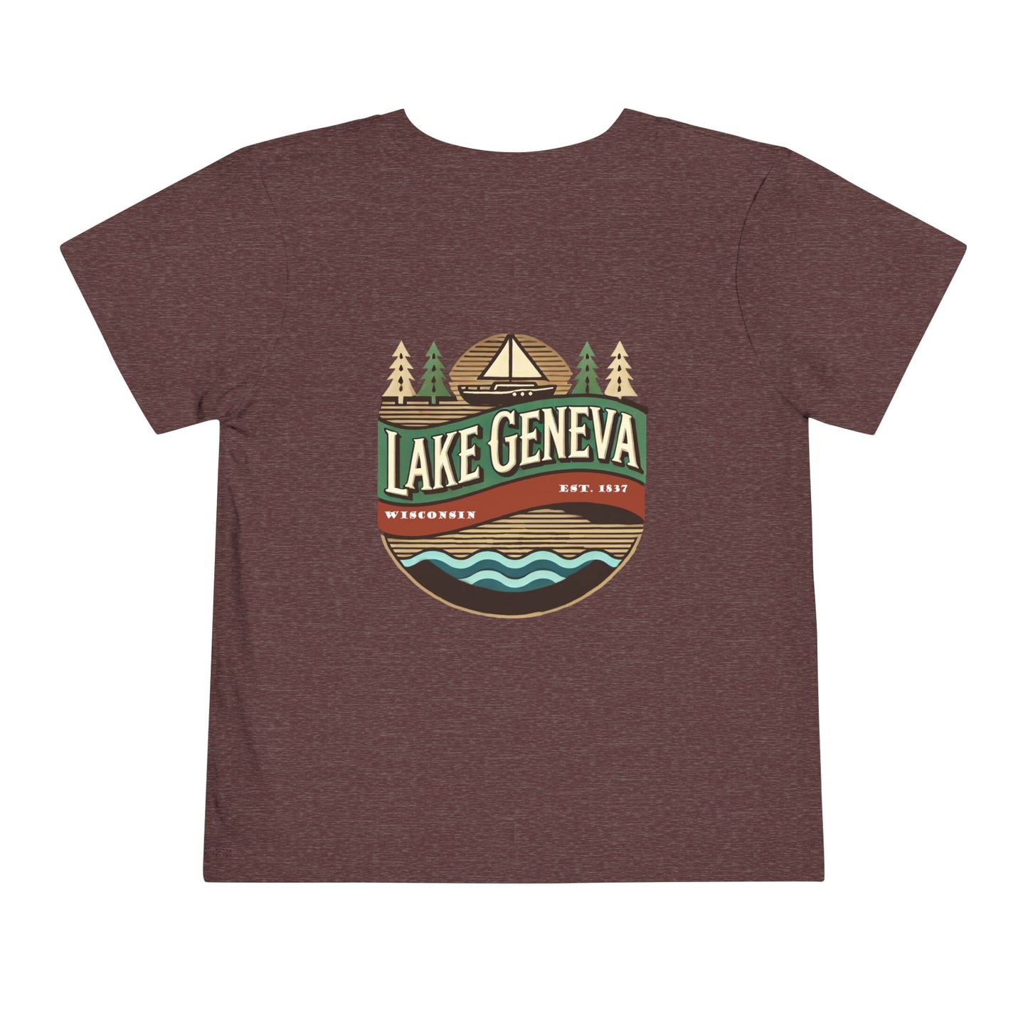 Retro Lake Geneva Unisex Toddler Short Sleeve Tee