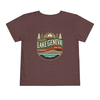 Retro Lake Geneva Unisex Toddler Short Sleeve Tee