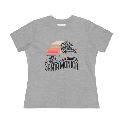 Vibrant Santa Monica Women's Cotton Tee