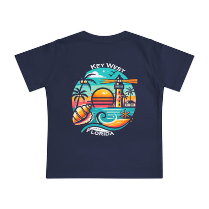 Vibrant Key West Unisex Baby Short Sleeve T-Shirt
