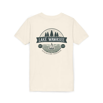 Vintage Lake Wawasee Unisex Youth Short Sleeve Tee