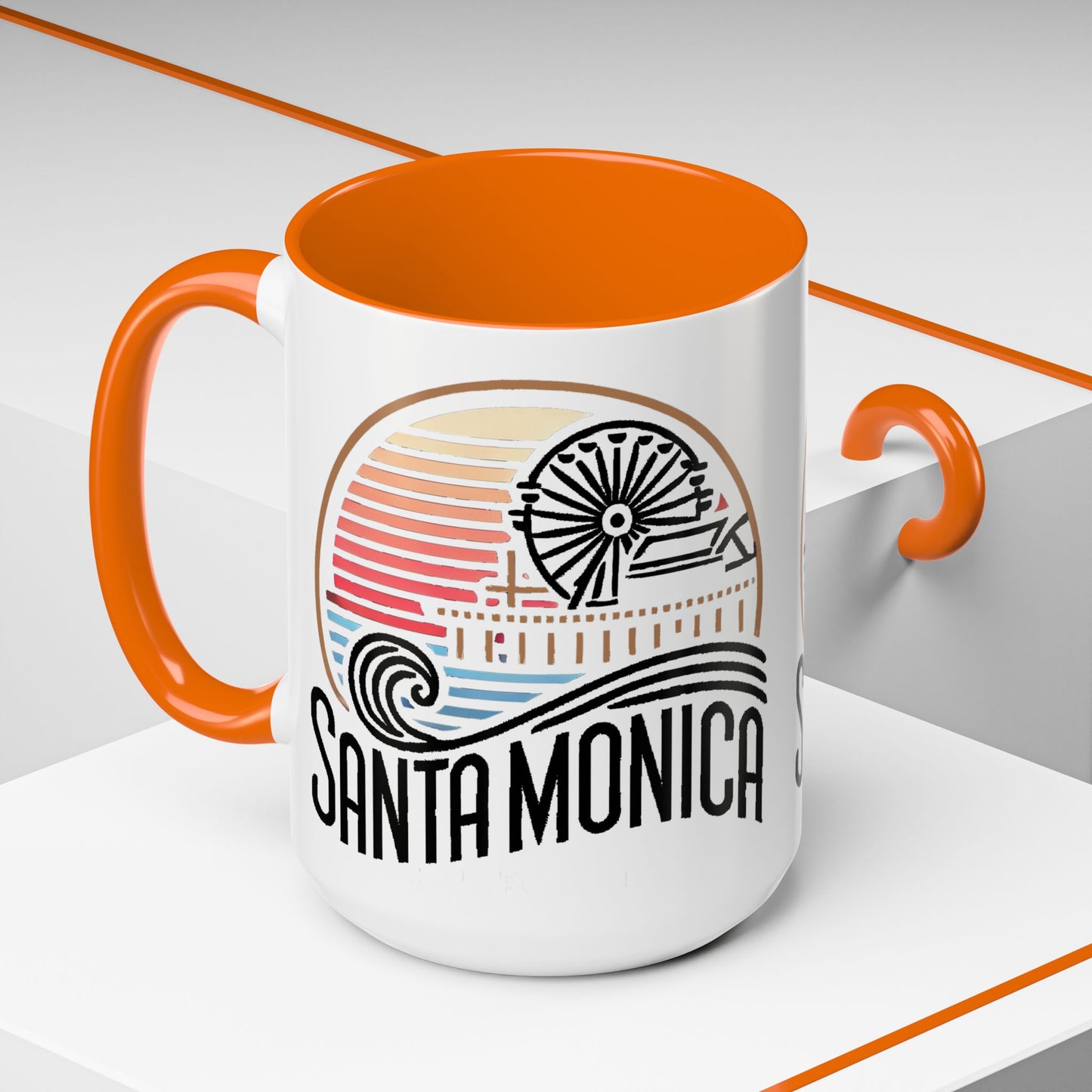 Vibrant Santa Monica Accent Coffee Mug