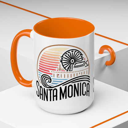 Vibrant Santa Monica Accent Coffee Mug
