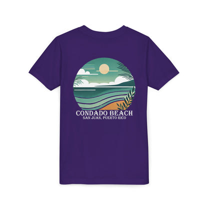 Coastal Vibes Condado Beach Unisex Youth Short Sleeve Tee
