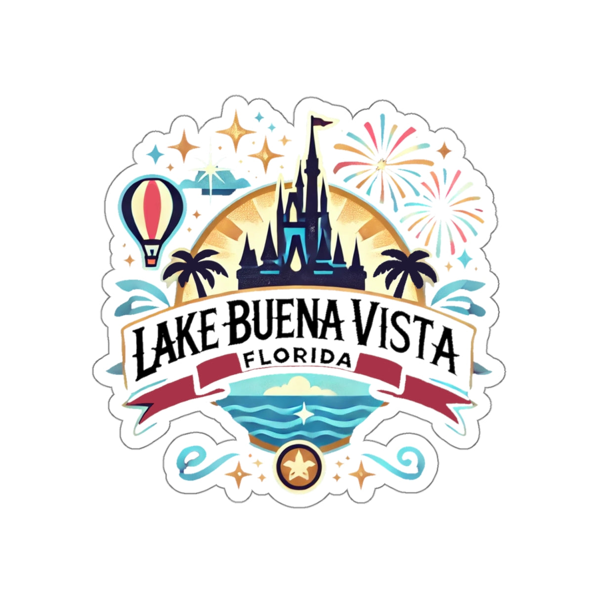 Adventurous Lake Buena Vista Kiss-Cut Sticker