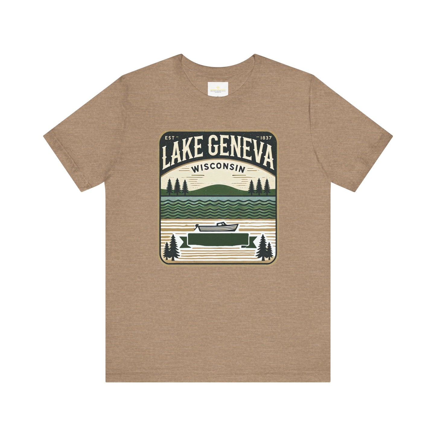 Vintage Lake Geneva Unisex Jersey Short Sleeve Tee