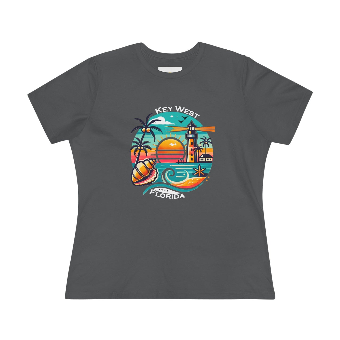 Vibrant Key West Women's Cotton Tee