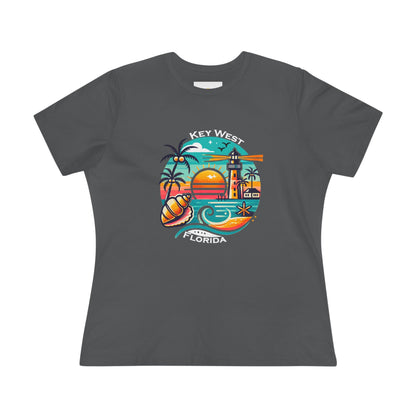 Vibrant Key West Women's Cotton Tee