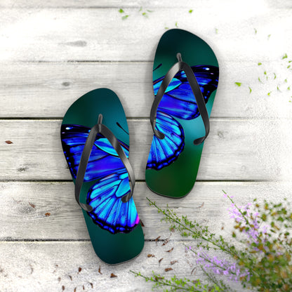 Mystical Butterfly #2 Flip Flops