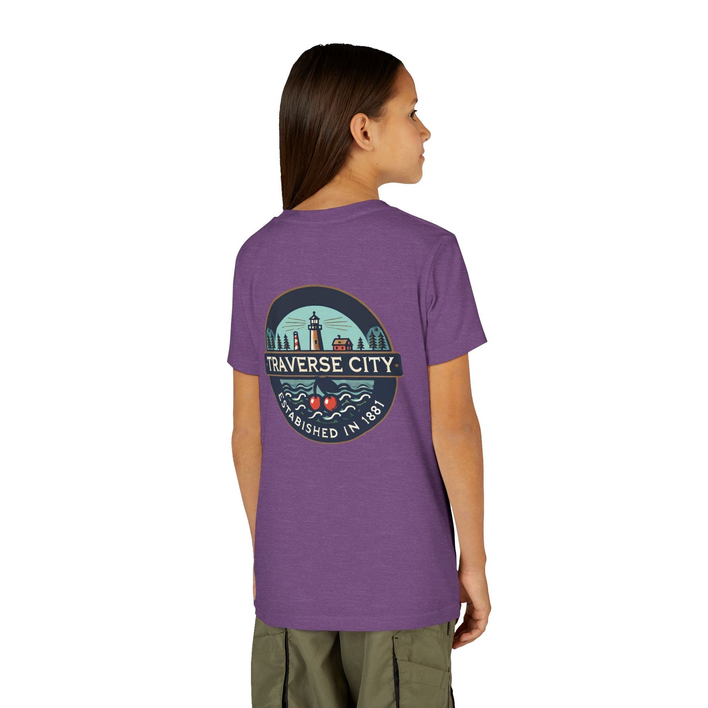 Vintage Traverse City Unisex Youth Short Sleeve Tee