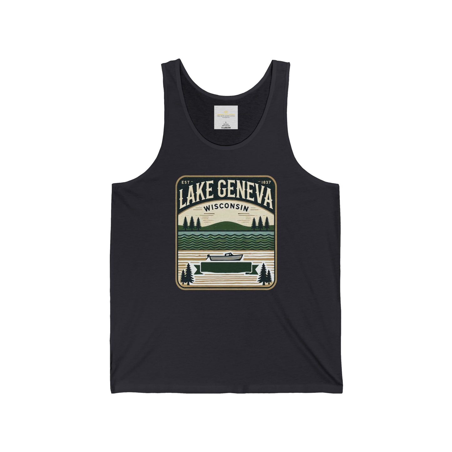 Vintage Lake Geneva Unisex Jersey Tank