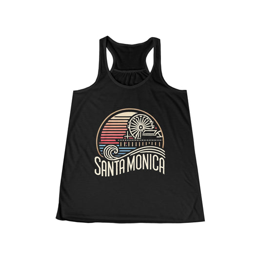 Vibrant Santa Monica Women's Flowy Racerback Tank