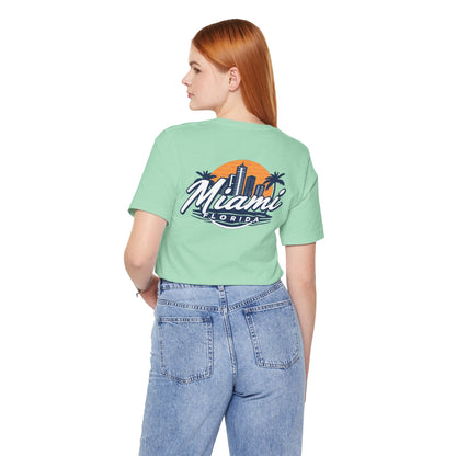 Retro Miami Unisex Jersey Short Sleeve Tee