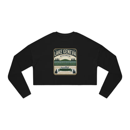 Vintage Lake Geneva Women's Cropped Sweatshirt